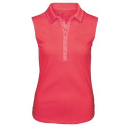 Girls Golf Sylvia Star Sleeveless Polo Shirt