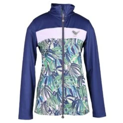 Girls Golf Exotic Jungle Powerstretch Jacket Navy