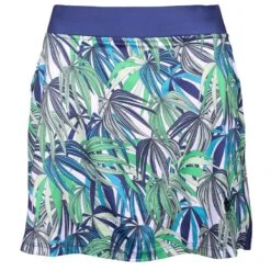Girls Golf Tilly Techy Exoctic Jungle Skort Blue