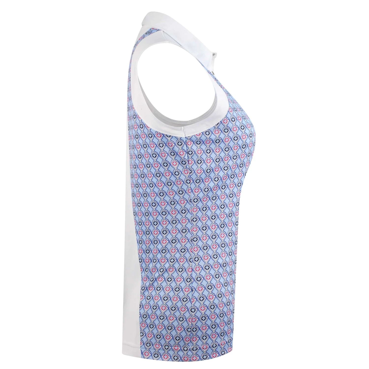 Daily Sports Sue Sleeveless Polo Shirt White - Image 3