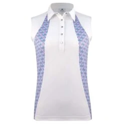 Daily Sports Sue Sleeveless Polo Shirt White