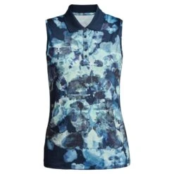 Rohnisch Direction Sleeveless Polo Shirt Blue Utopia