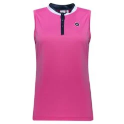 Cross® Cross Sally Ladies Sleeveless Golf Polo Shirt Heather