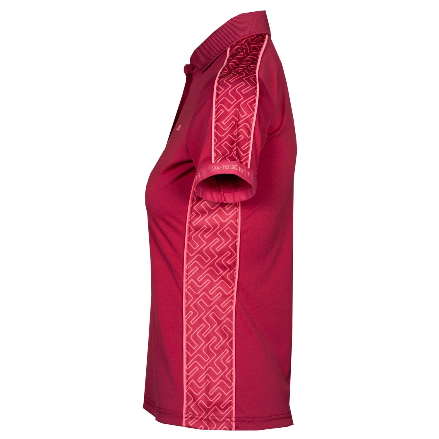 J.Lindeberg J Lindeberg Damai Ladies Golf Polo Shirt Anemone - Image 3