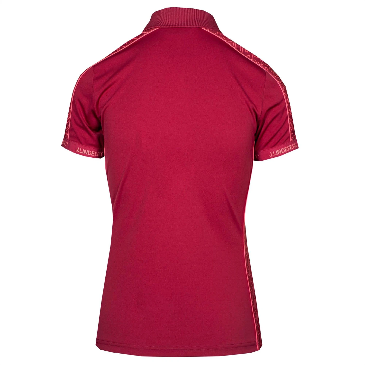 J.Lindeberg J Lindeberg Damai Ladies Golf Polo Shirt Anemone - Image 4
