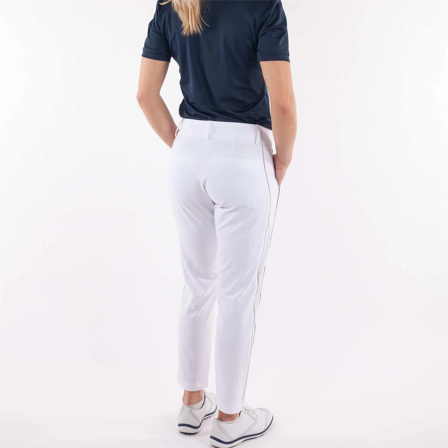 Galvin Green Nicole Ladies Golf Trousers White - Image 5