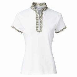 Daily Sports Olivia Cap Sleeve Polo Shirt White