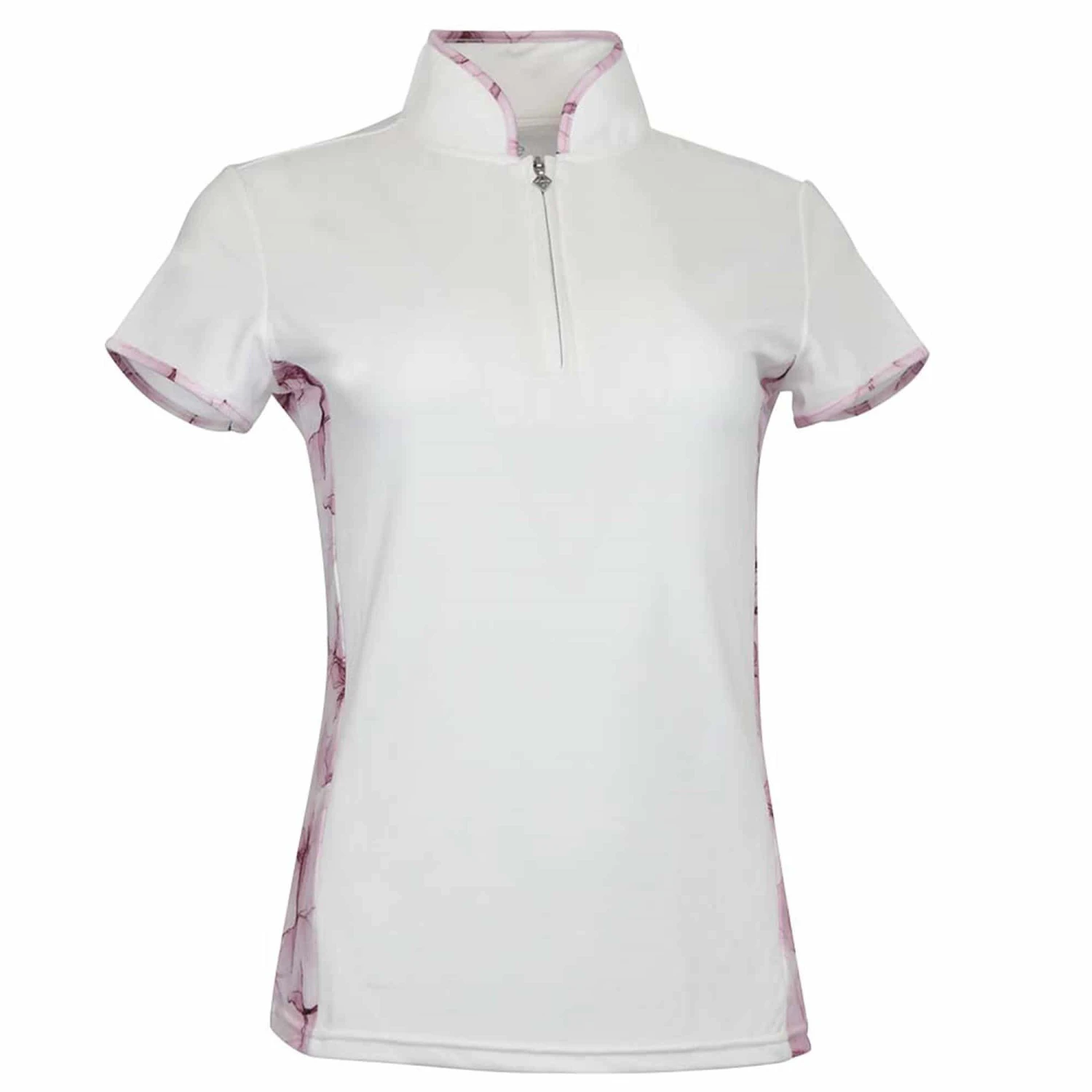 Pure Golf Bliss Cap Sleeve Polo Shirt Blossom Pink