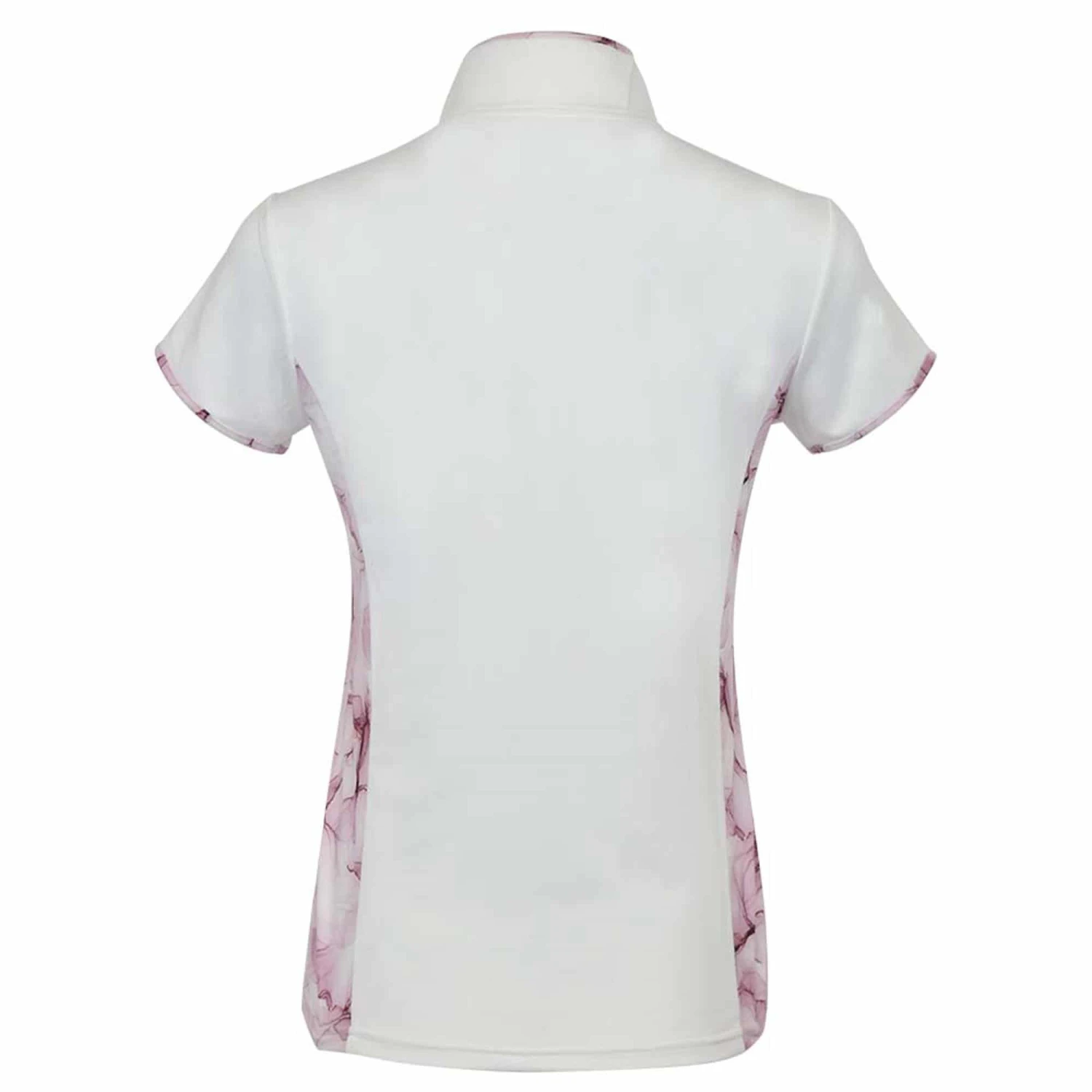 Pure Golf Bliss Cap Sleeve Polo Shirt Blossom Pink - Image 3