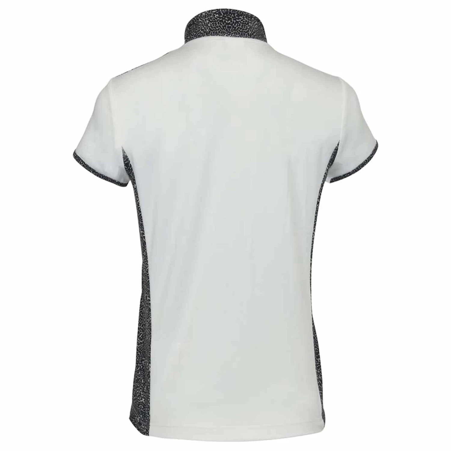Pure Golf Brooke Cap Sleeve Polo Shirt White - Image 3