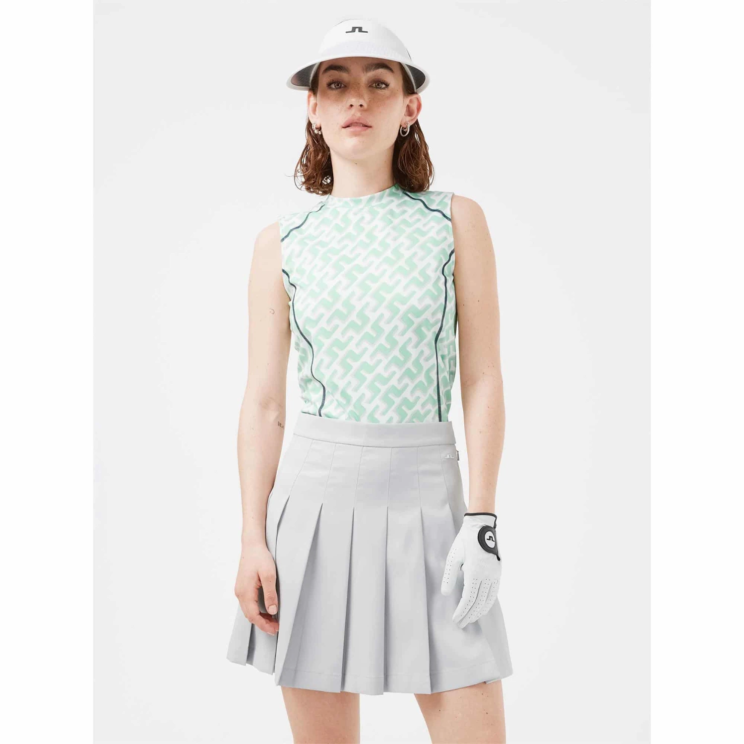 J.Lindeberg J Lindeberg Mona Sleeveless Ladies Golf Top Spring Bud 3D Bridge - Image 2