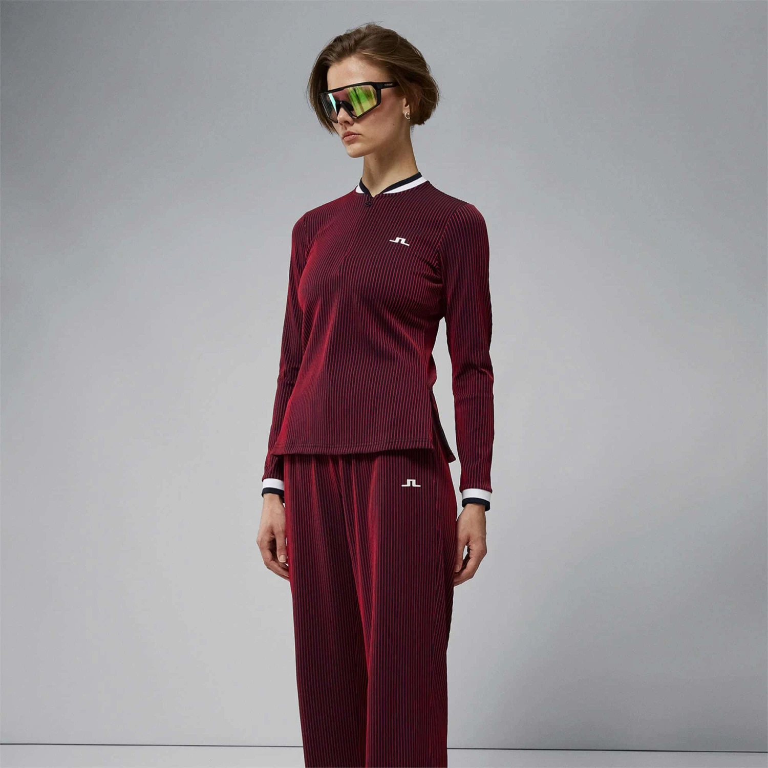 J.Lindeberg J Lindeberg Leonor Ladies Mid Layer Barbados Cherry - Image 5