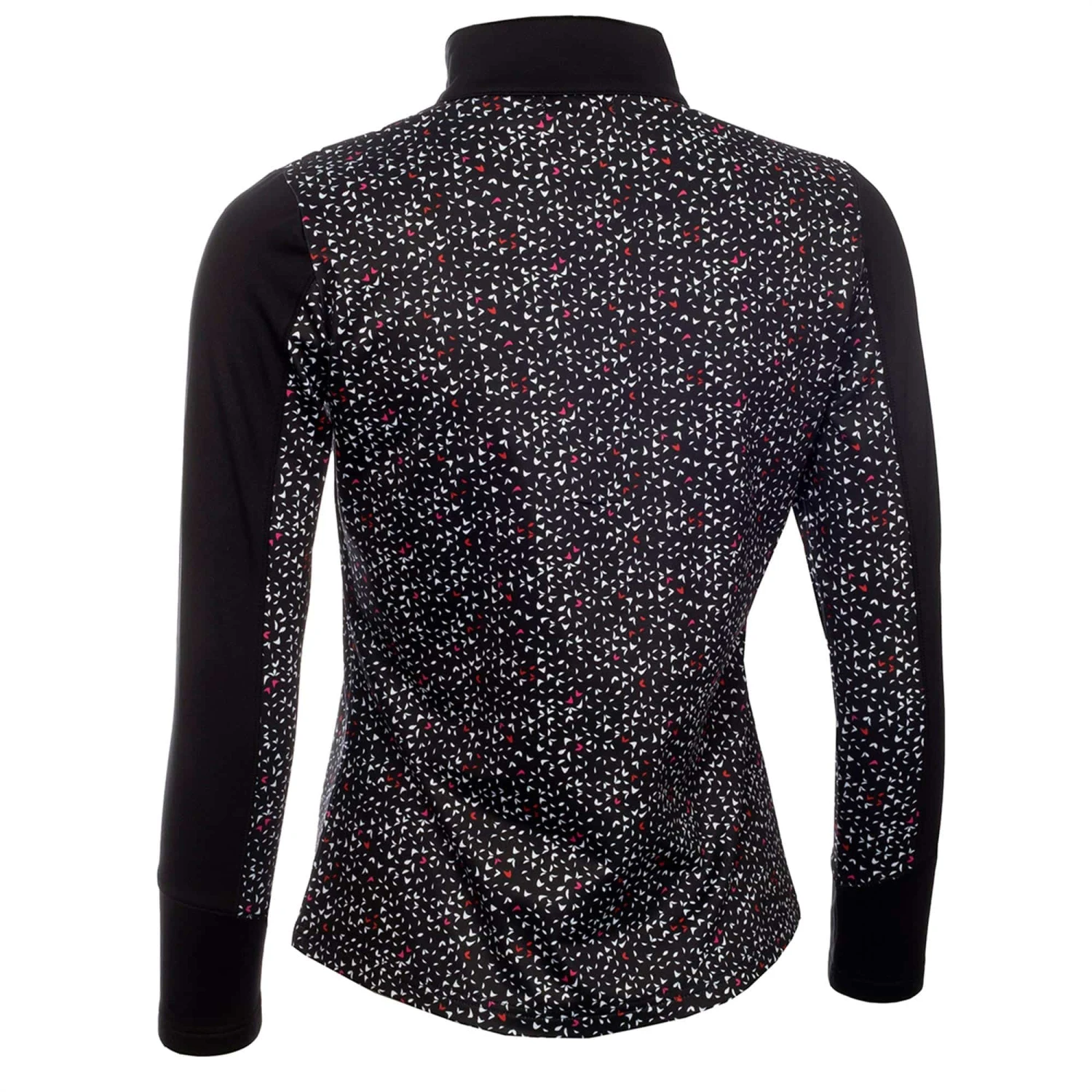 Green Lamb Khole Printed Zip Neck Top Petal/Black - Image 2