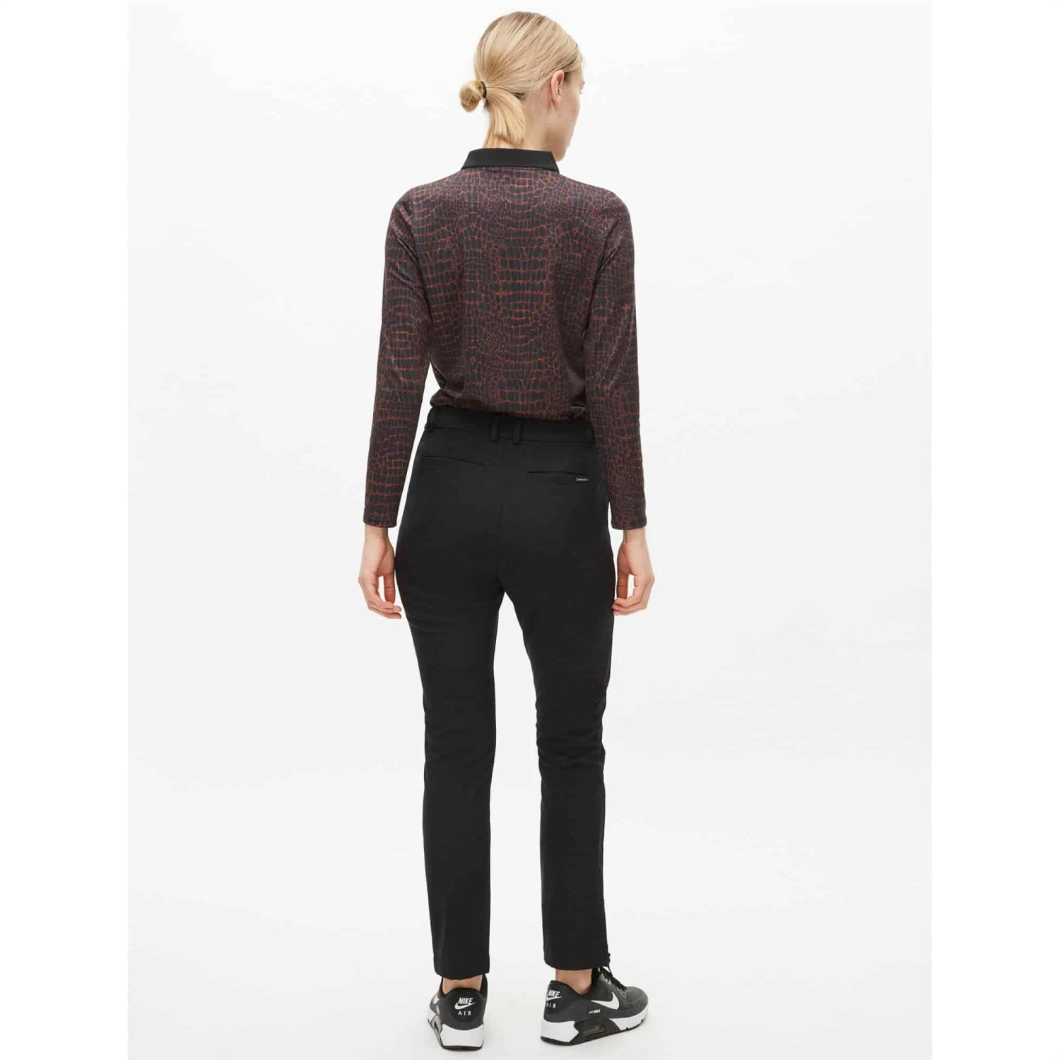 Rohnisch Sia Thermal Polo Shirt Brown Croco - Image 6