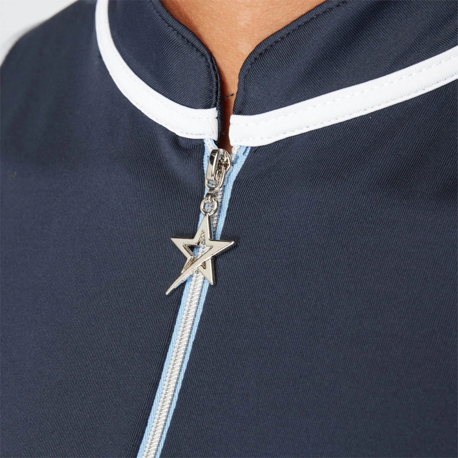 Swing Out Sister Alice Ladies Sleeveless Golf Polo Shirt Navy Blazer - Image 6