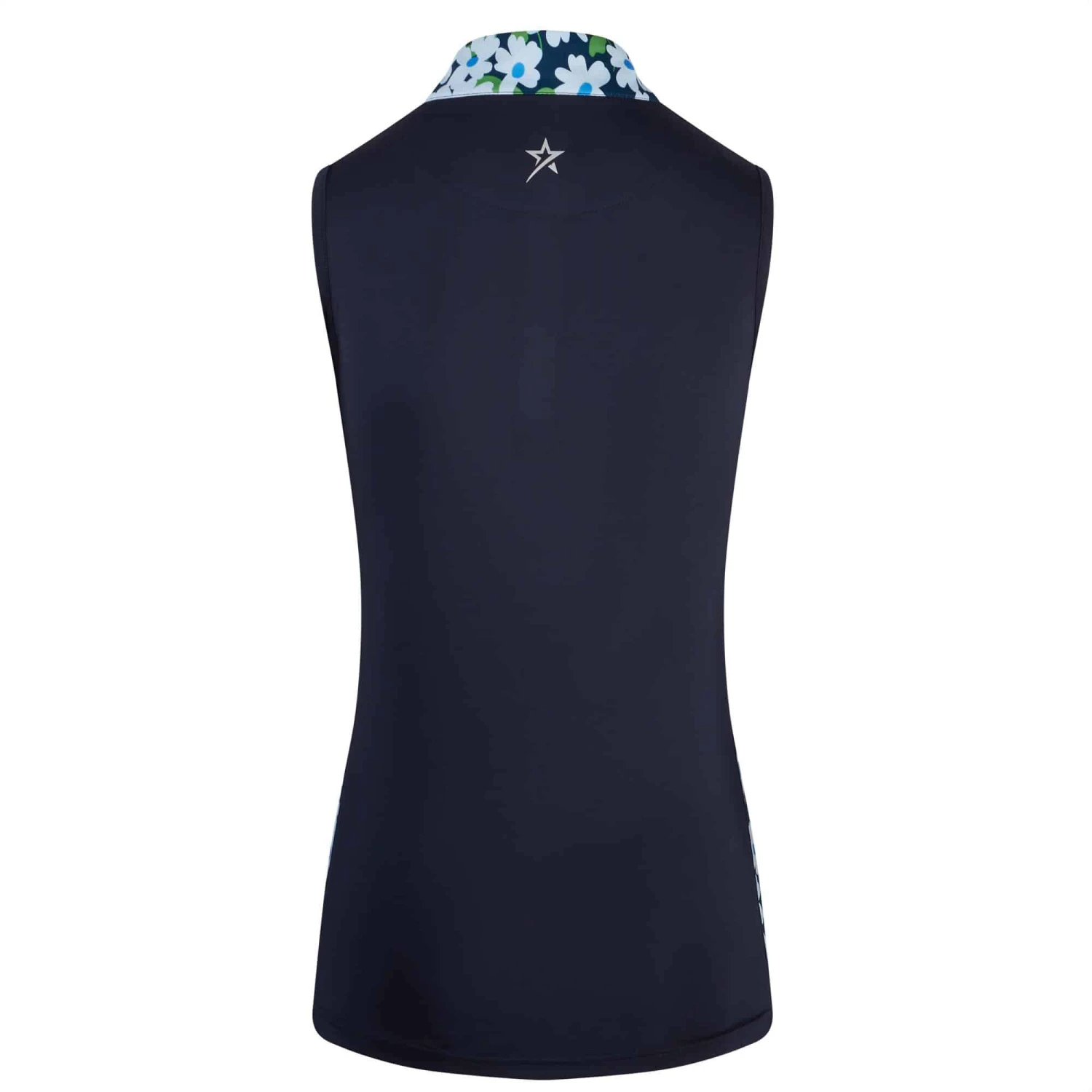 Swing Out Sister Clarissa Ladies Sleeveless Golf Polo Shirt Navy Blazer - Image 2
