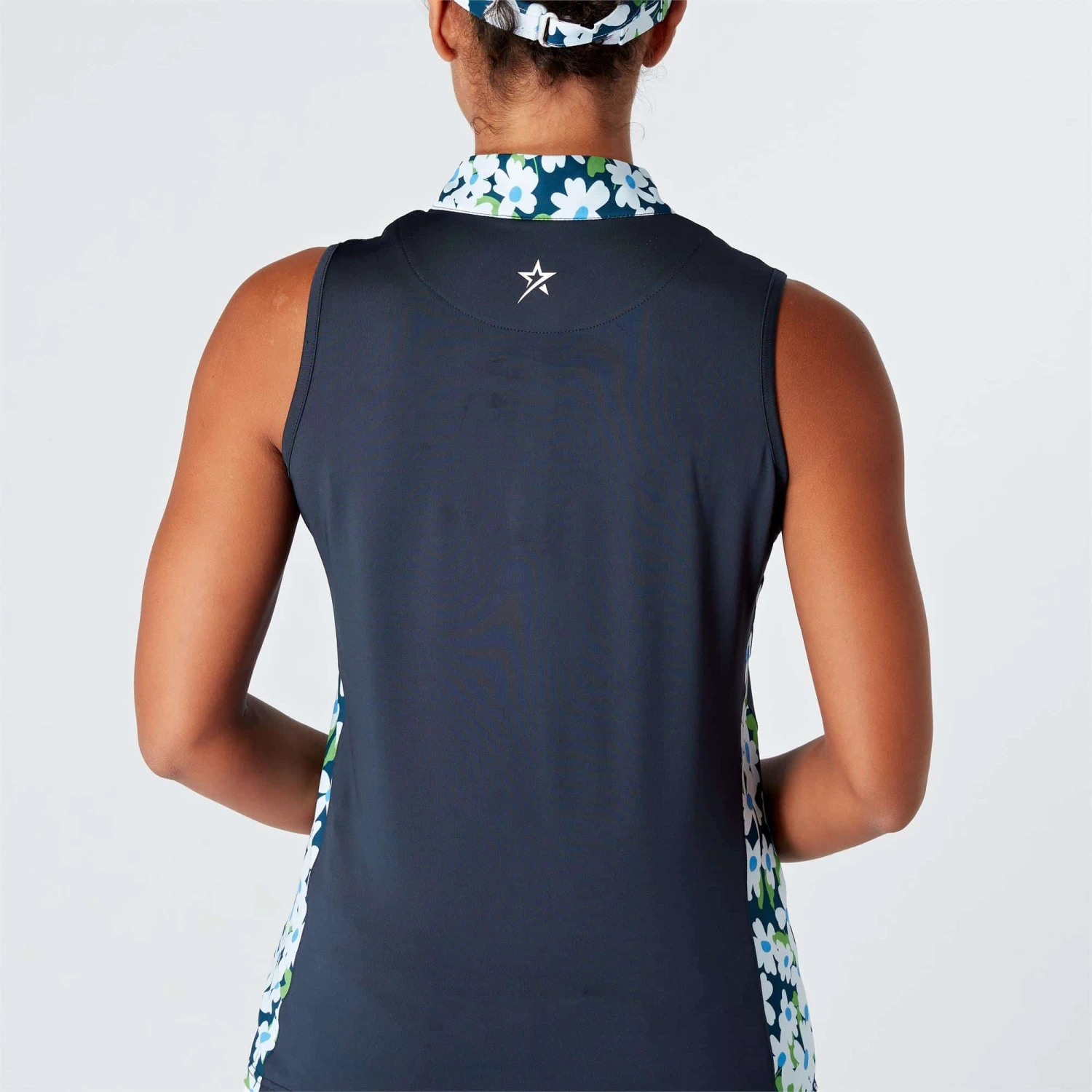 Swing Out Sister Clarissa Ladies Sleeveless Golf Polo Shirt Navy Blazer - Image 6