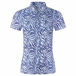 Pure Golf Rise Ladies Golf Polo Shirt Indigo Jungle