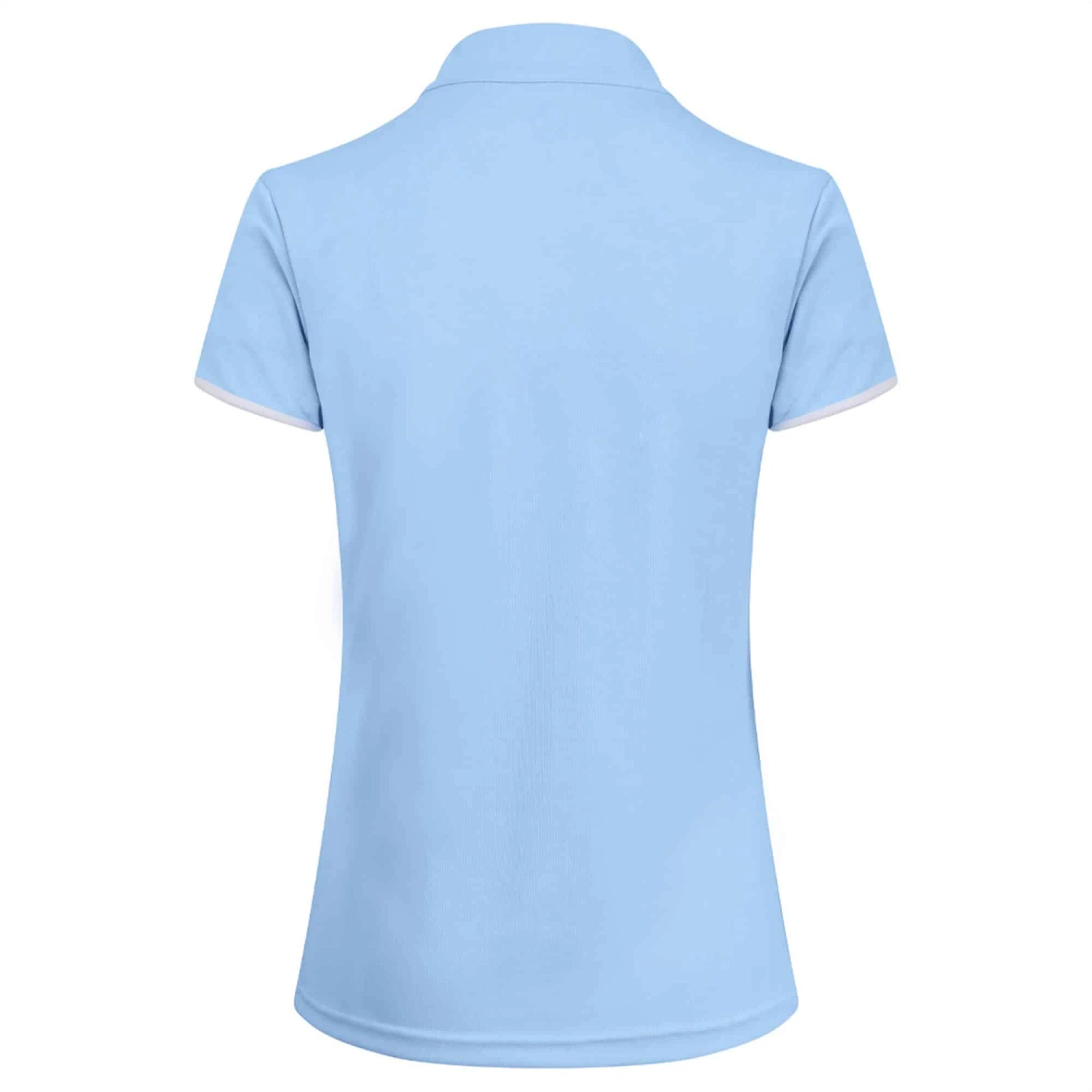 Pure Golf Bloom Ladies Golf Polo Shirt Pale Blue - Image 3
