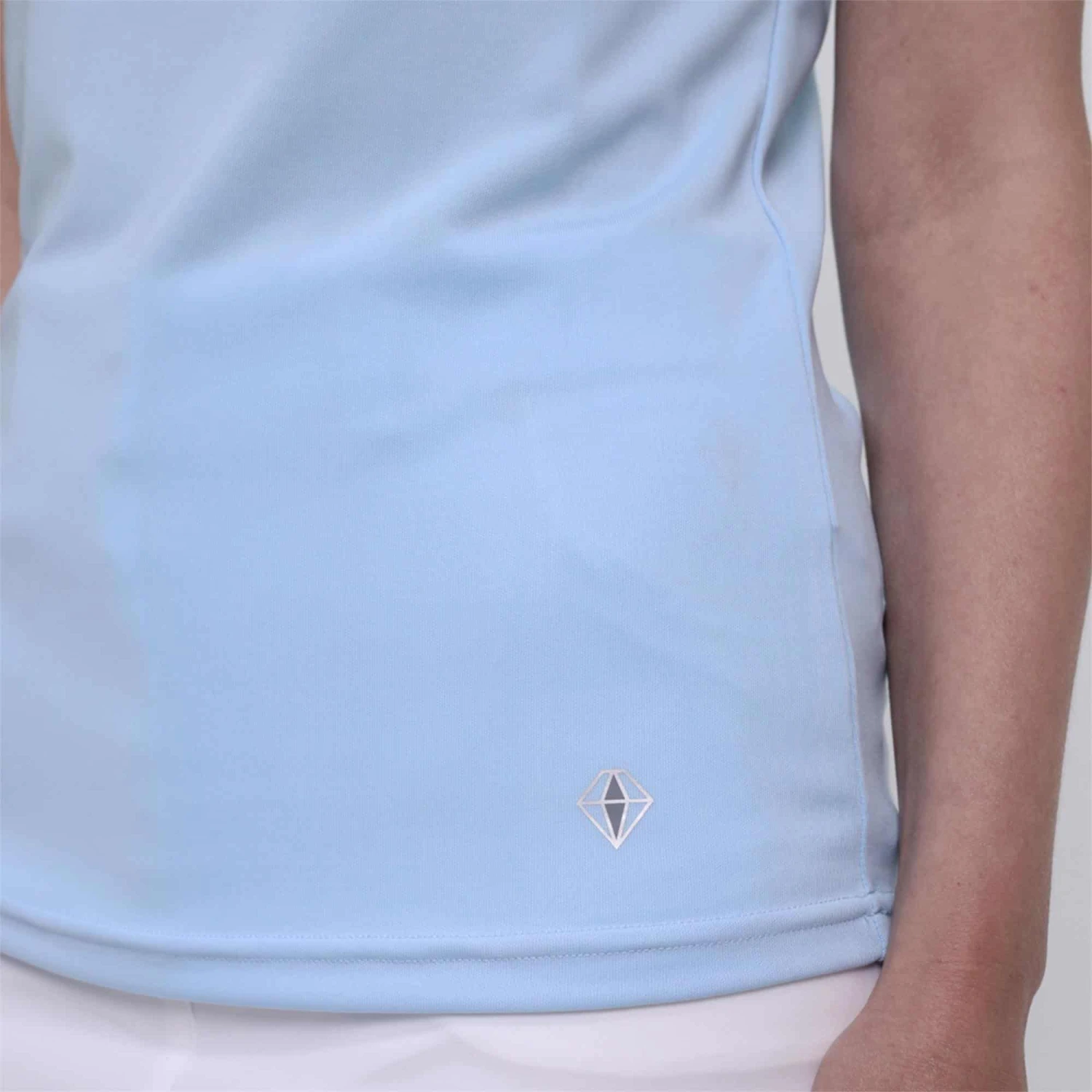 Pure Golf Bloom Ladies Golf Polo Shirt Pale Blue - Image 4