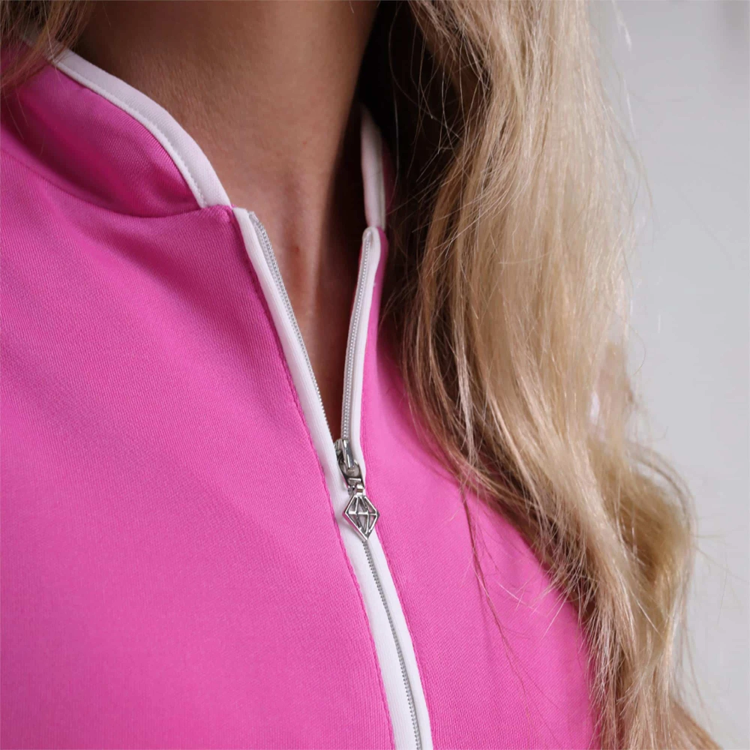 Pure Golf Bloom Ladies Sleeveless Golf Polo Shirt Azalea Pink - Image 7