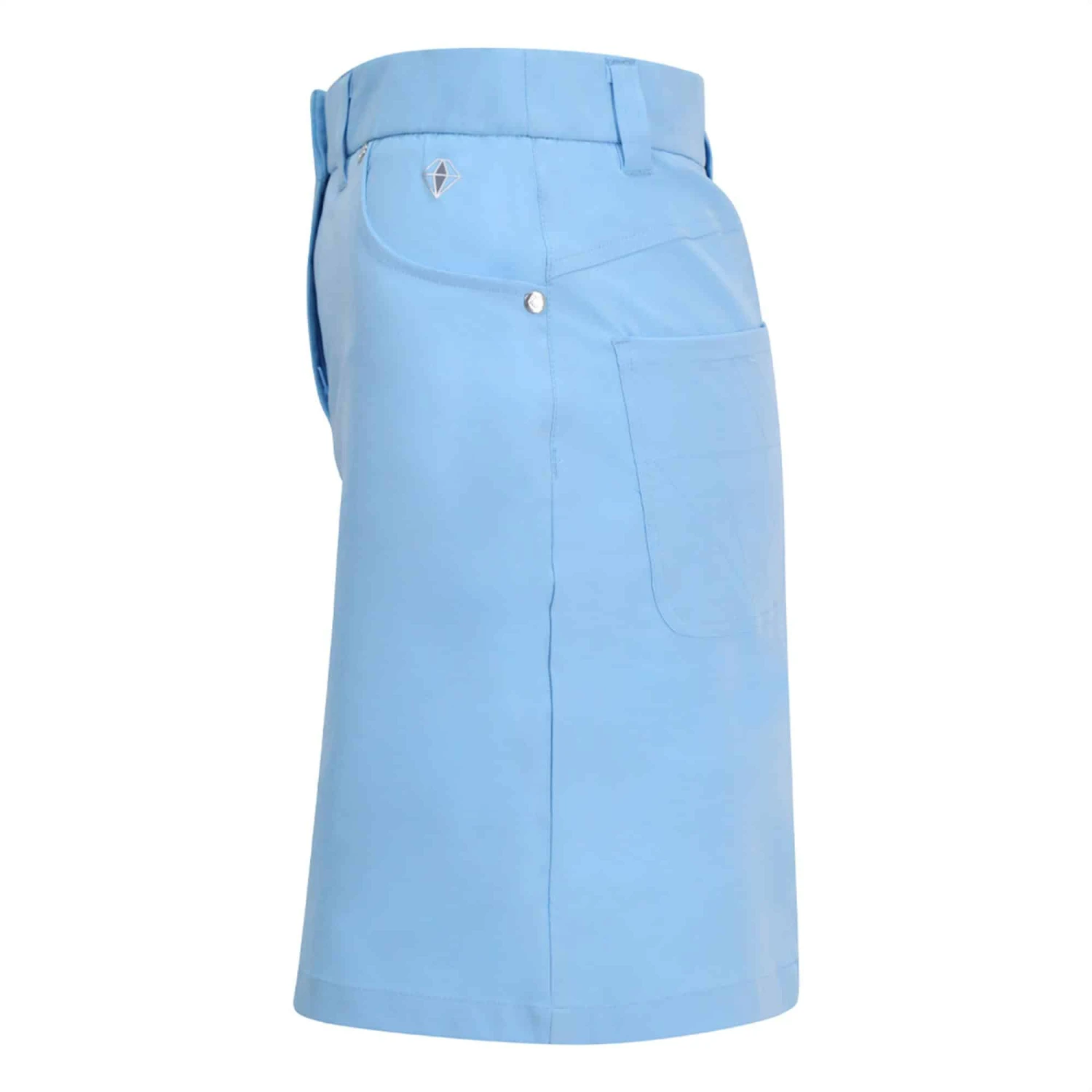 Pure Golf Calm Ladies Golf Skort Pale Blue 50CM - Image 3