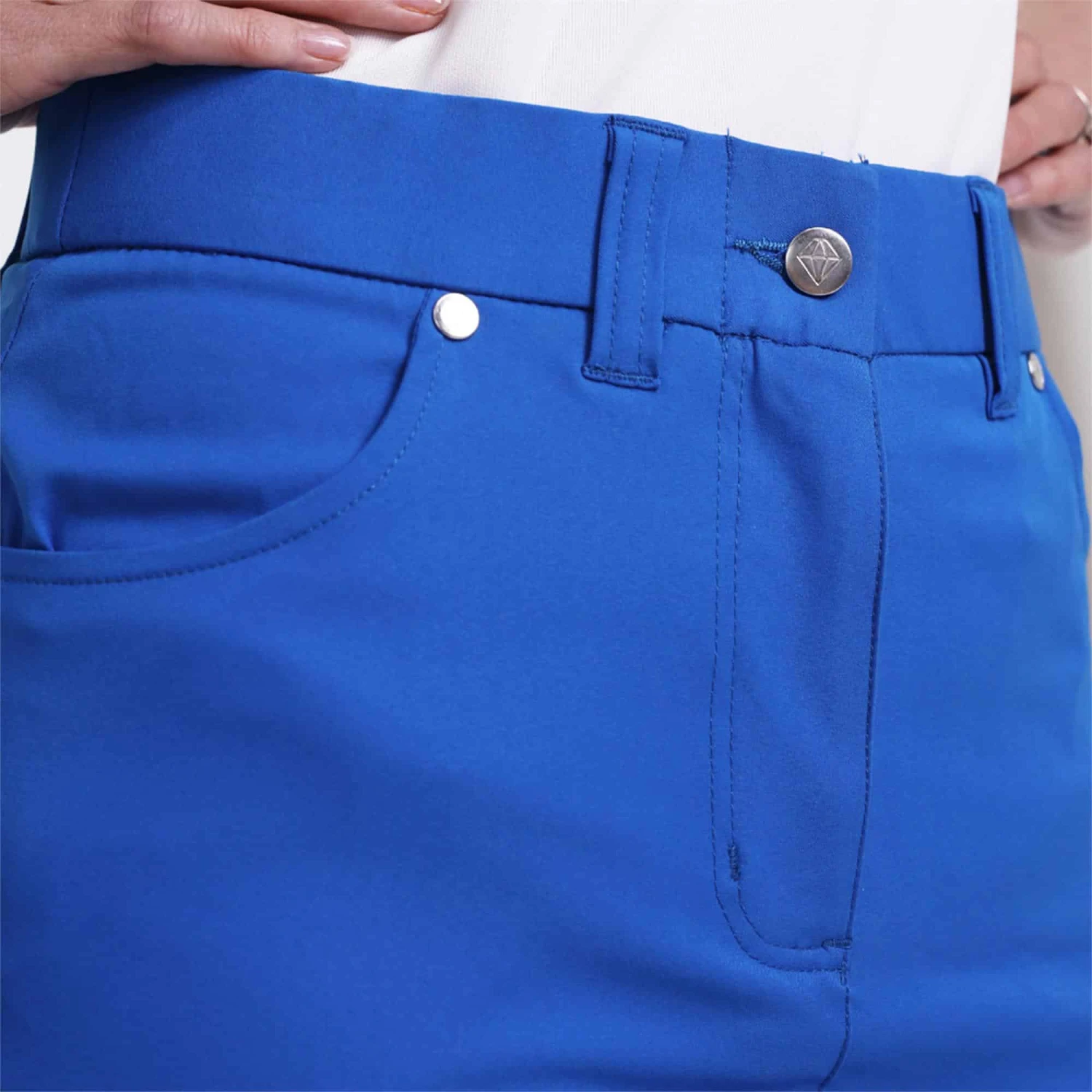 Pure Golf Calm Ladies Golf Skort Royal Blue 50CM - Image 6