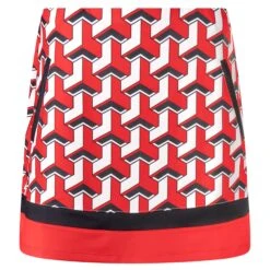 Tail Clayton Pull On Ladies Golf Skort Astra Geo 41CM