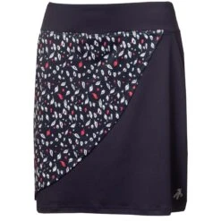 Green Lamb Melissa Printed Ladies Golf Skort Leaf Print