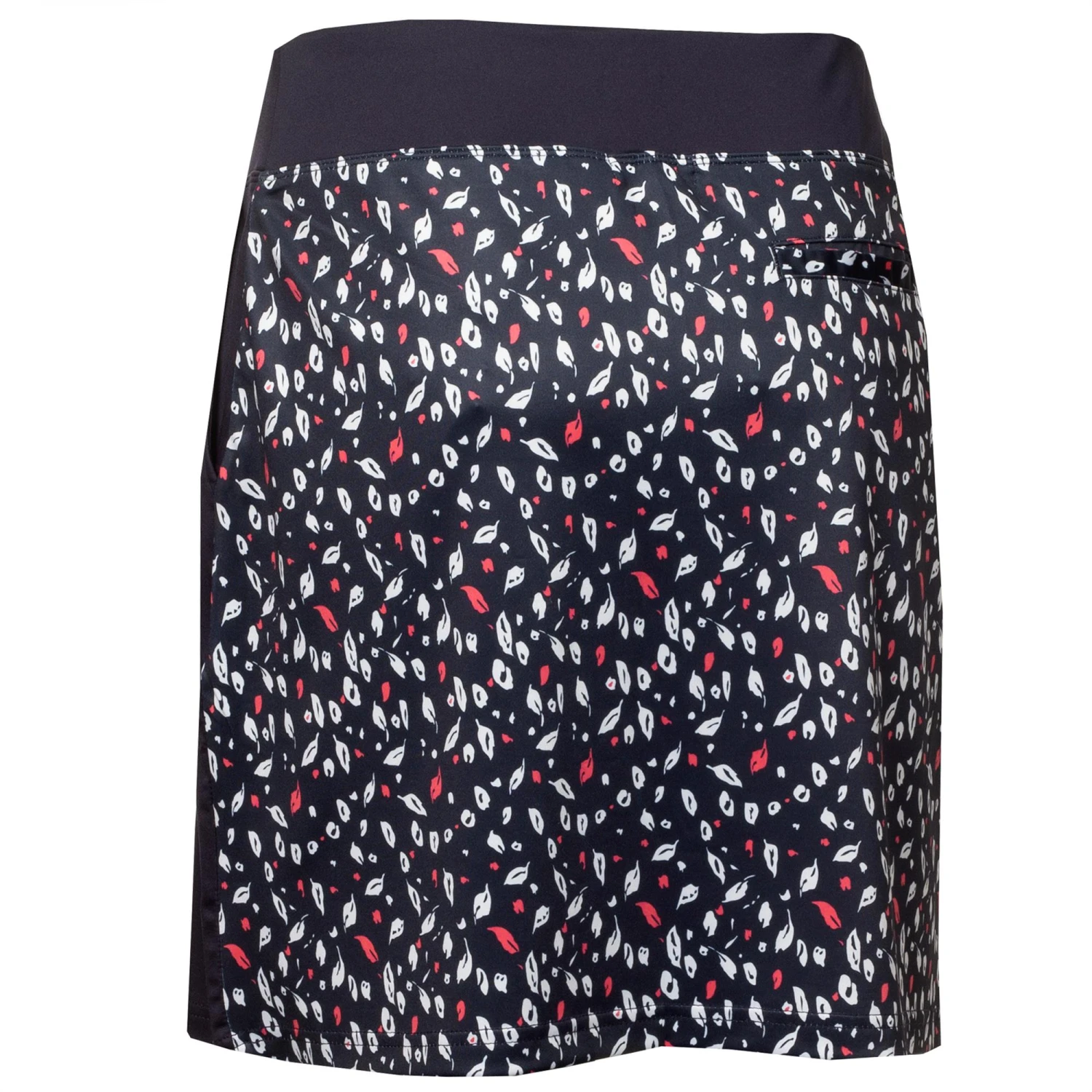 Green Lamb Melissa Printed Ladies Golf Skort Leaf Print - Image 2