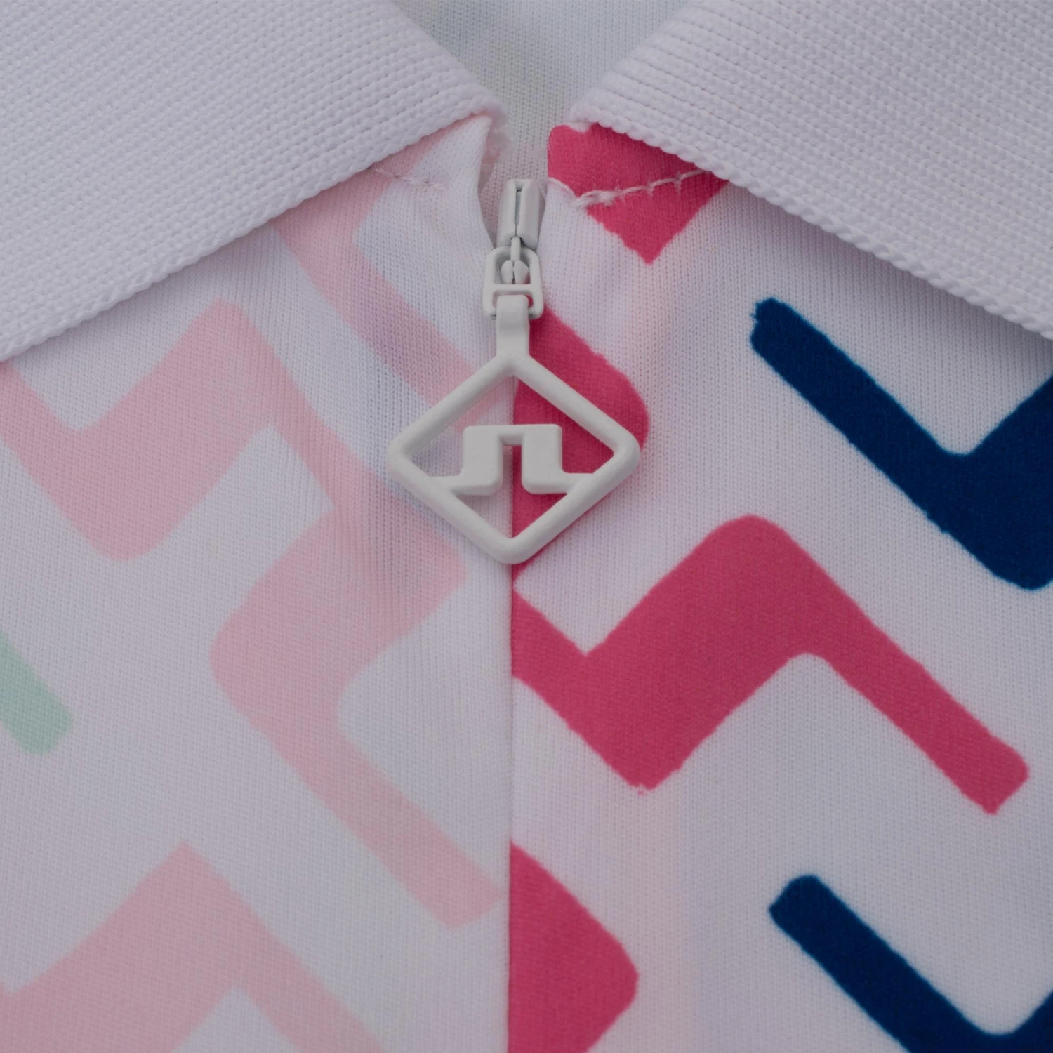 J.Lindeberg J Lindeberg Annie Ladies Sleeveless Golf Polo Shirt Pink Painted Bridge - Image 4