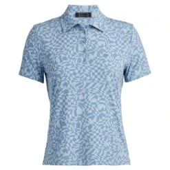 G/FORE Distorted Check Cooling Ladies Golf Polo Fjord