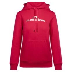 J.Lindeberg J Lindeberg W Alpha Ladies Hoodie Rose Red