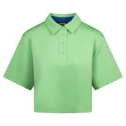 J.Lindeberg J Lindeberg Iris Cropped Top Jade Cream