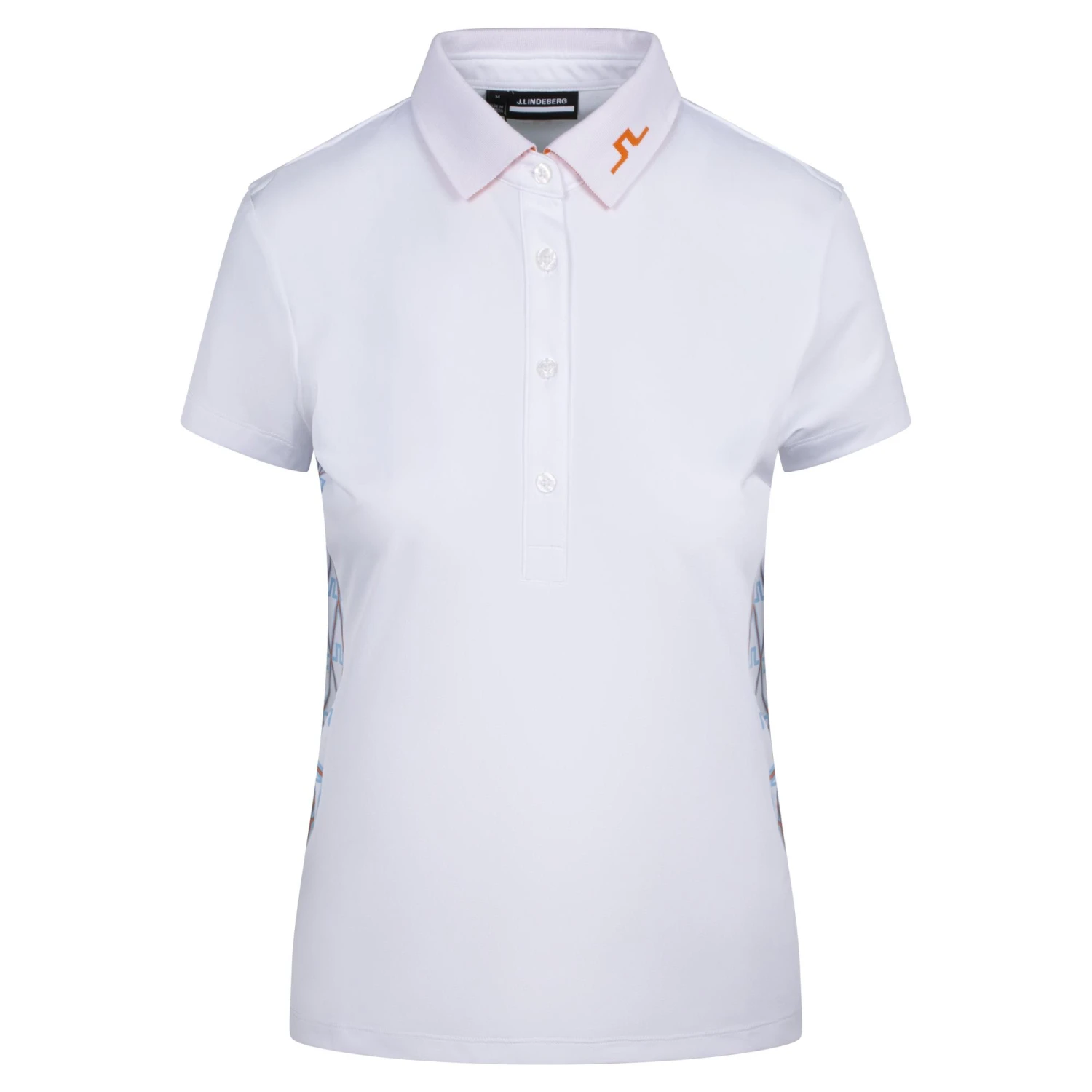J.Lindeberg J Lindeberg Jennie Ladies Golf Polo Shirt Little Boy Blue Diamond - Image 2