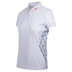 J.Lindeberg J Lindeberg Jennie Ladies Golf Polo Shirt Little Boy Blue Diamond