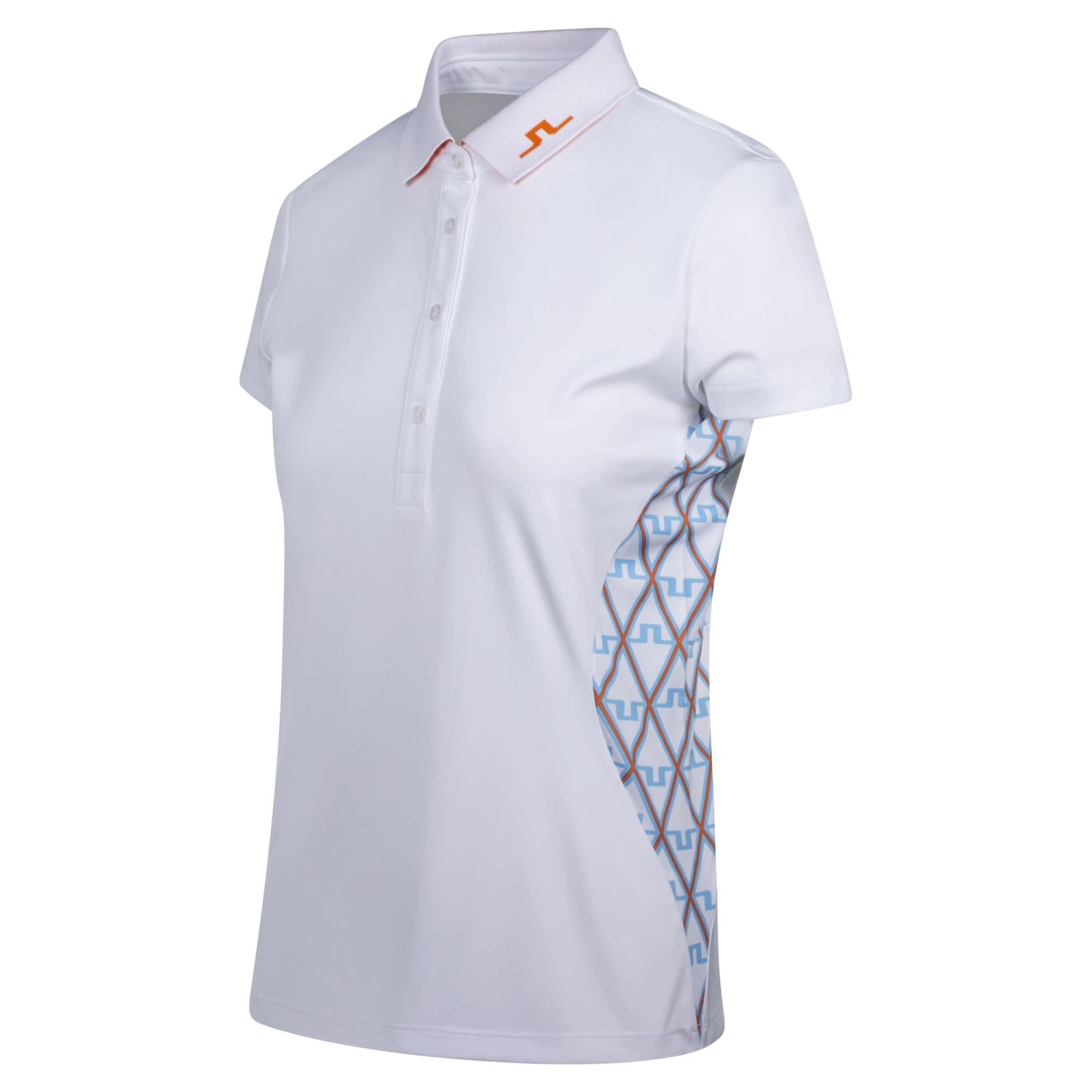 J.Lindeberg J Lindeberg Jennie Ladies Golf Polo Shirt Little Boy Blue Diamond