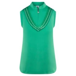Daily Sports Istres Ladies Sleeveless Polo Shirt Sea Green