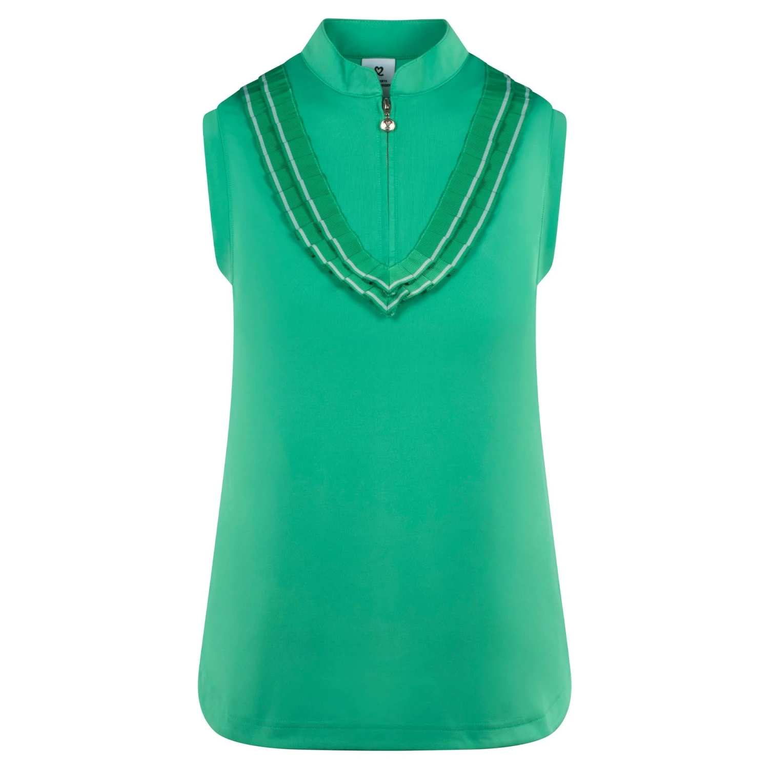 Daily Sports Istres Ladies Sleeveless Polo Shirt Sea Green - Image 11