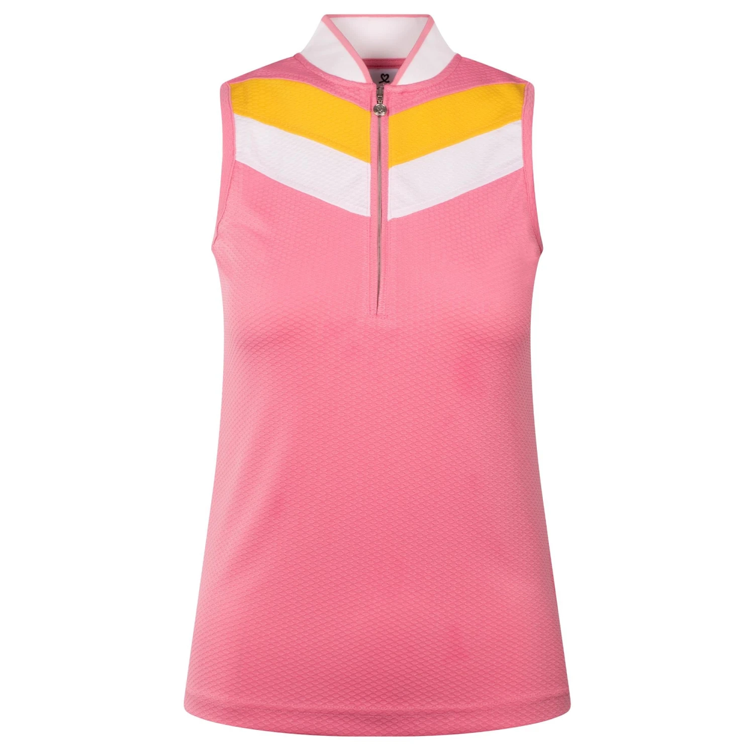 Daily Sports Menton Ladies Sleeveless Polo Shirt Pink Sky - Image 11