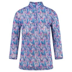 Daily Sports Hype Mesh Ladies 3/4 Sleeve Polo Shirt