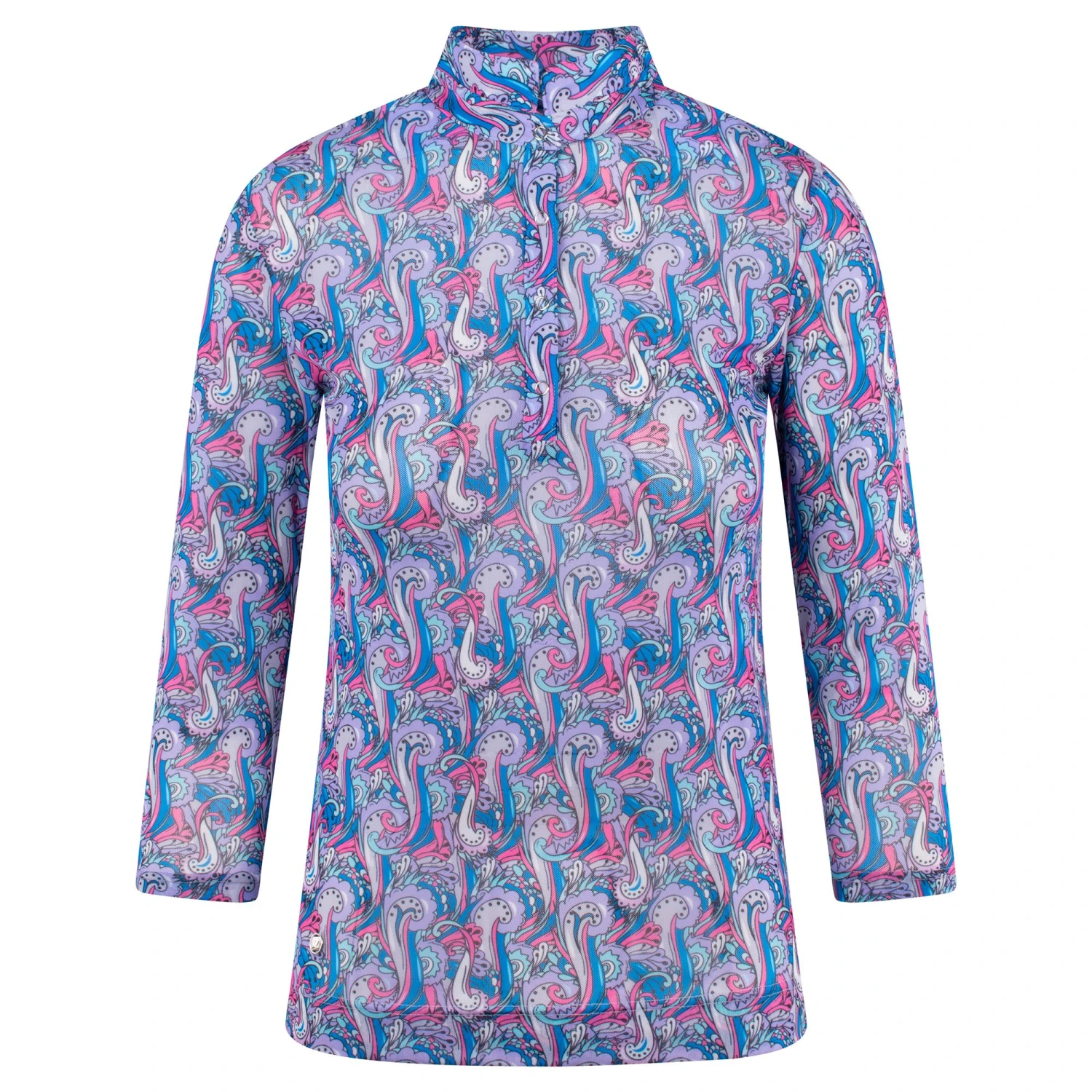 Daily Sports Hype Mesh Ladies 3/4 Sleeve Polo Shirt