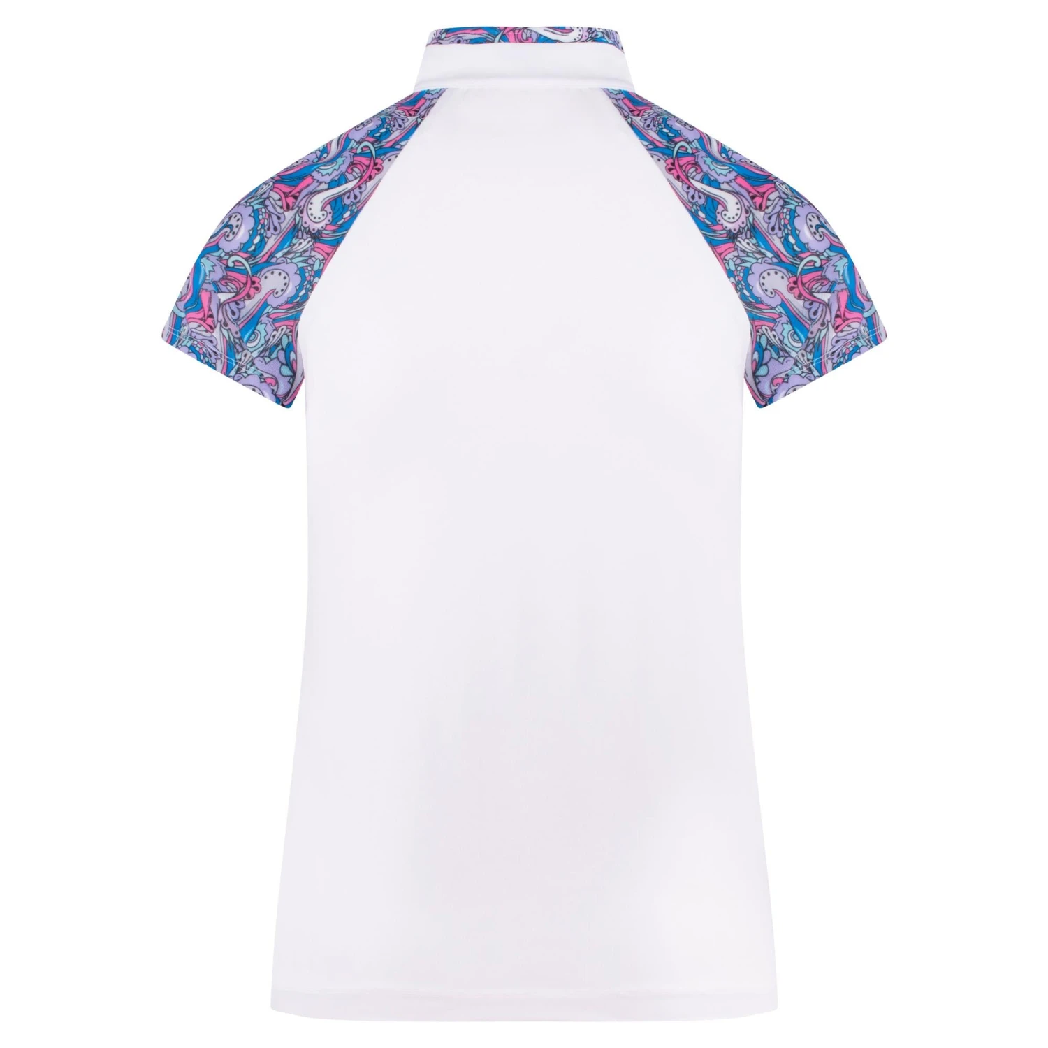 Daily Sports Hype Ladies Polo Shirt White - Image 2
