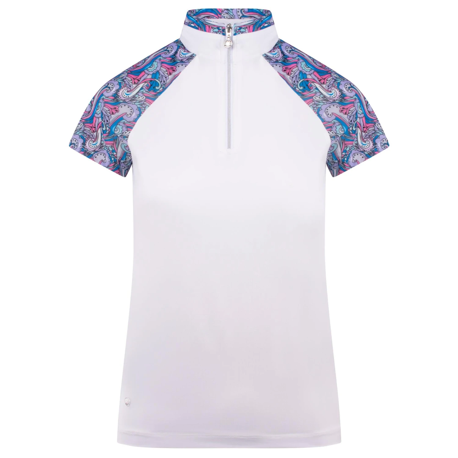 Daily Sports Hype Ladies Polo Shirt White - Image 5