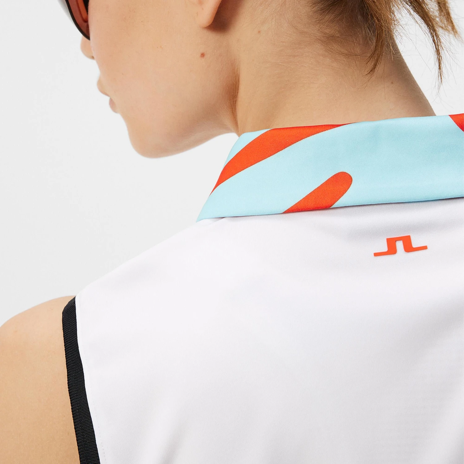 J.Lindeberg J Lindeberg Gigi Sleeveless Ladies Golf Polo Shirt White - Image 7