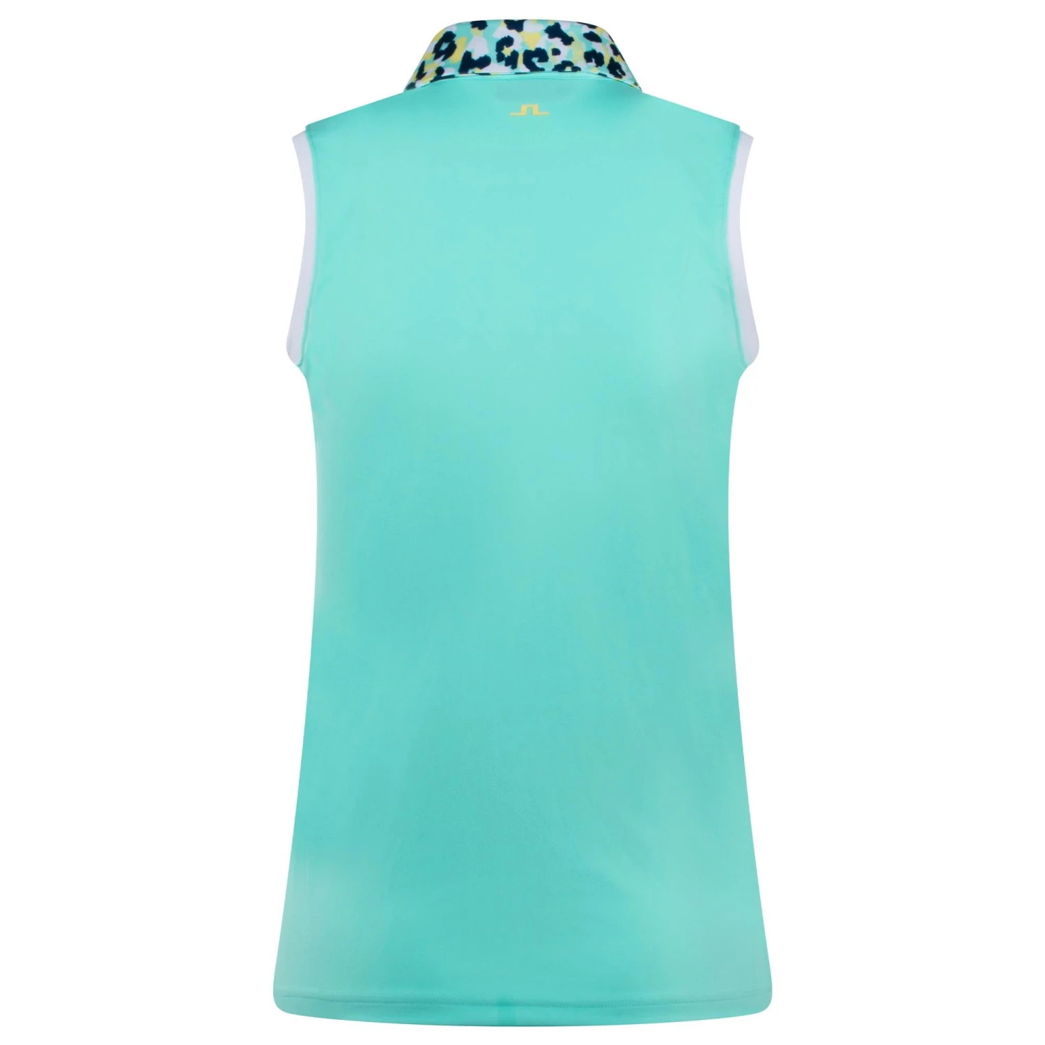J.Lindeberg J Lindeberg Gigi Sleeveless Ladies Golf Polo Shirt Aruba Blue - Image 9
