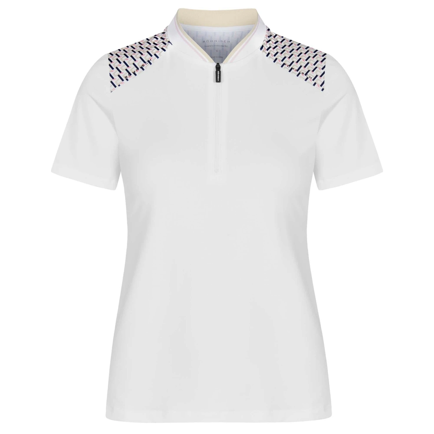 Rohnisch Arya Ladies Golf Polo Shirt Logo Beige - Image 13