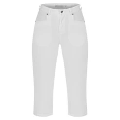 Rohnisch Chie Comfort Stretch Ladies Golf Capri White