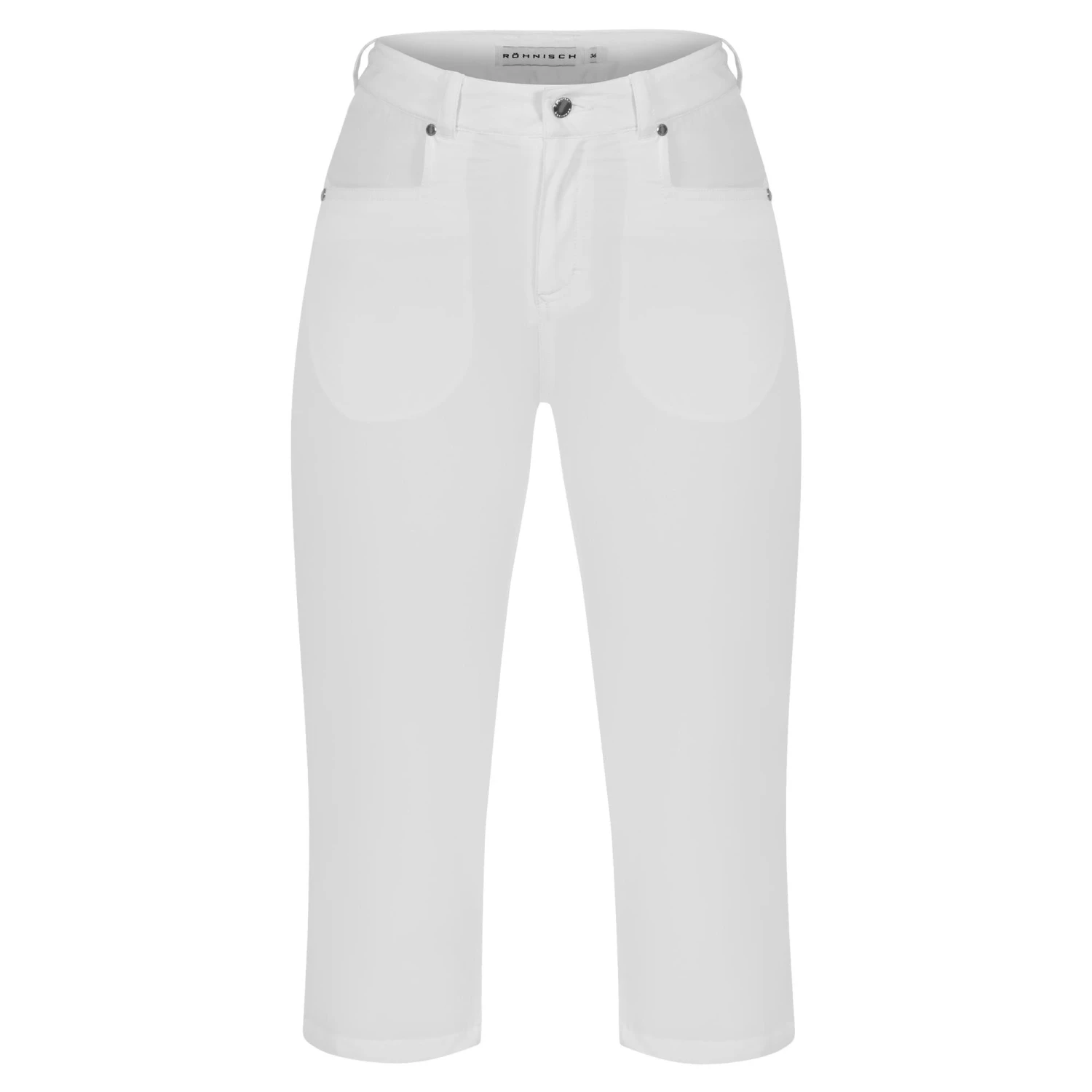 Rohnisch Chie Comfort Stretch Ladies Golf Capri White - Image 7