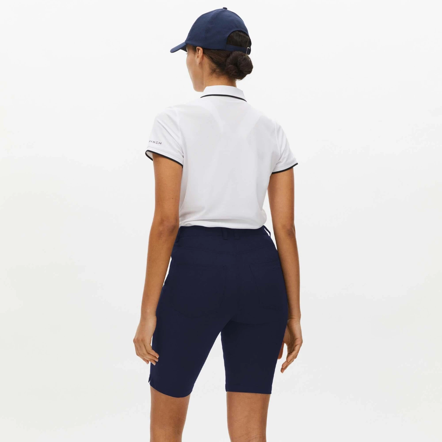 Rohnisch Chie Comfort Stretch Ladies Golf Bermuda Shorts Navy - Image 3